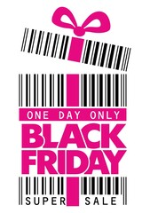 Black friday barcode label
