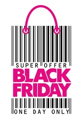 Black friday barcode label
