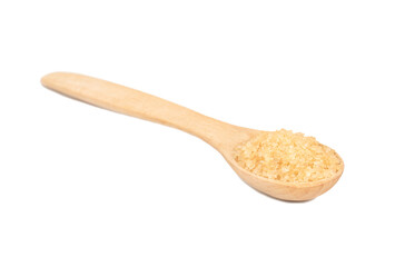 Brown sugar in spoon