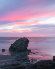 sunset over the sea