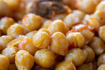 Turkish style chickpea meal with meat