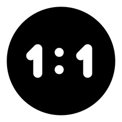 
A digital clock displaying time, glyph icon 
