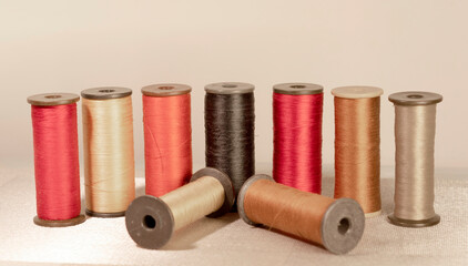 threads accessories for needlework on a sewing machine
