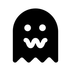 
A ghost, editable solid style vector 
