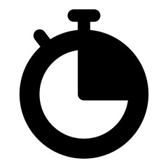 
Stopwatch icon in modern style, vector of chronometer in editable style 
