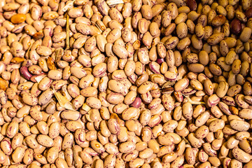 Brazilian beans. Food with proteins of vegetable origin. Ingredient to make feijoada.