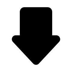 
Download arrow in modern filled style 
