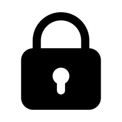 
Catchy icon of padlock in editable style 
