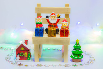 小物で表したクリスマスイメージ