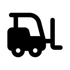 
Icon design of forklift, heavy machine
