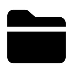 
A document case icon in filled design, folder vector 
