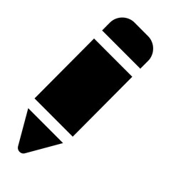 
An icon of pencil, writing tool in modern editable style 
