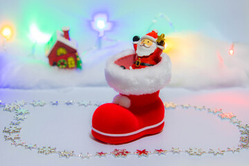 小物で表したクリスマスイメージ