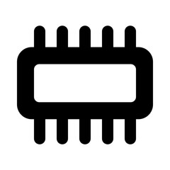 
Trendy vector style of a RAM, random access memory 
