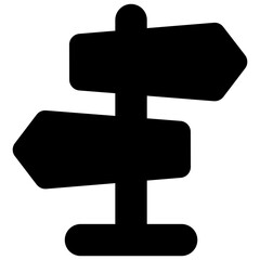 Obraz premium Guidepost icon in editable style 