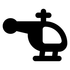 
Chopper icon, editable filled vector of air transport

