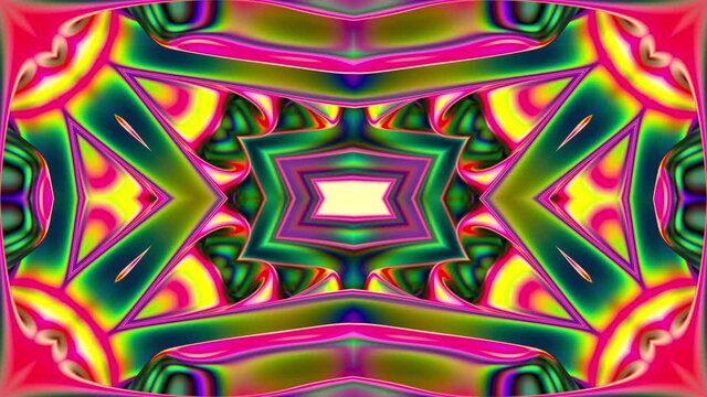 Psychedelic pattern vj loop kaleidoscope