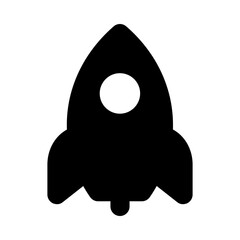 
A filled design of rocket icon
