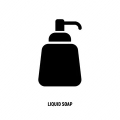Dispenser for gel or foam soap thin line icon. Bottle with pump. Modern vector illustration of bathroom equipment.