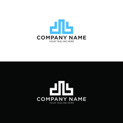 Obraz premium Creative Building Concept Logo Design Template