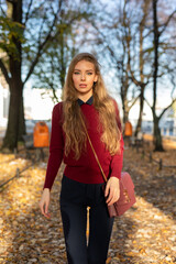Frau im Park