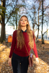 Frau im Park