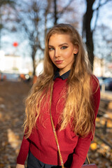 Frau im Park