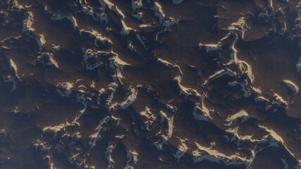 abstract cosmic texture, beautiful alien planet in far space, detailed planet surface, abstract aerial view, abstract texture, science fiction, cosmic landscape