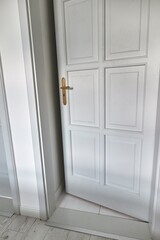 Door of a room left ajar