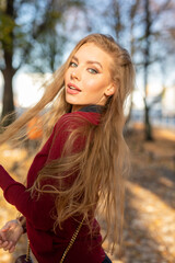 Frau im Park