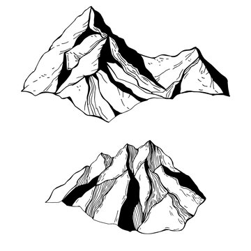 Mountains. Vector  illustration.