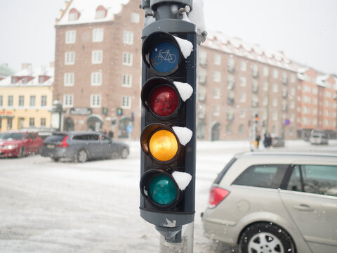 Traffic lights, Sweden