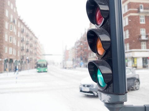 Traffic lights, Sweden