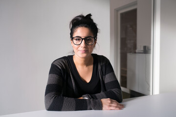 Portrait of woman in office, Sweden