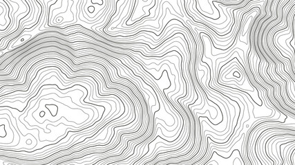 Vector contour topographic map background. Topography and geography map grid abstract backdrop. Business concept. Vector illustration
