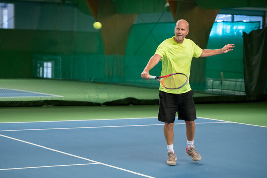 Man playing tennis, Sweden