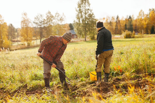 Man digging, Sweden