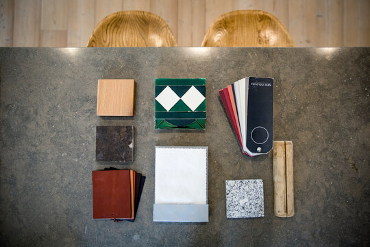 Tiles and fabric samples, Portugal