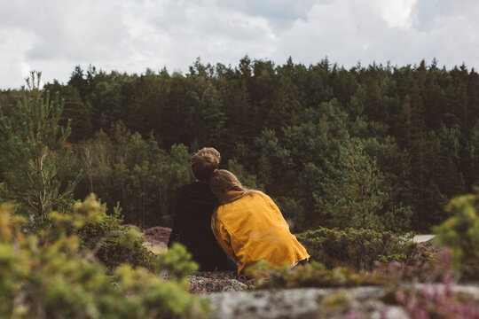 Couple sitting together, Sweden