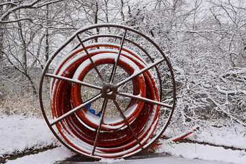 wheel in snow