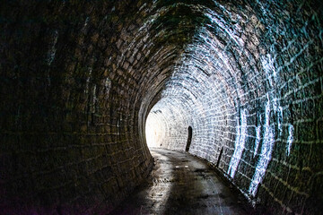 illuminated tunnel one