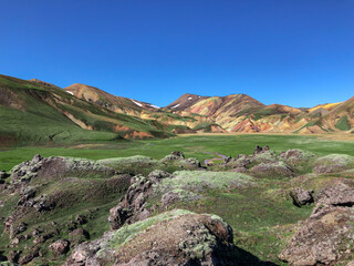Color mountains in Iceland