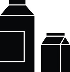 Drinks line icon for pack and drink