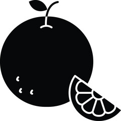 Drinks line icon for lemon and slice