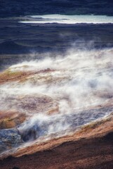 Fantastic natural sites around the lake of Myvatn, Iceland