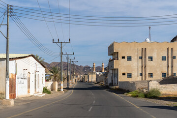 village with mosque Saudi Arabia