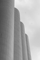 silos in the city