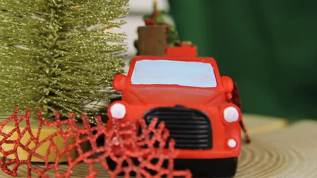 Close up shot of сhristmas decorations