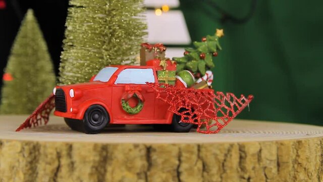 Close up shot of сhristmas decorations