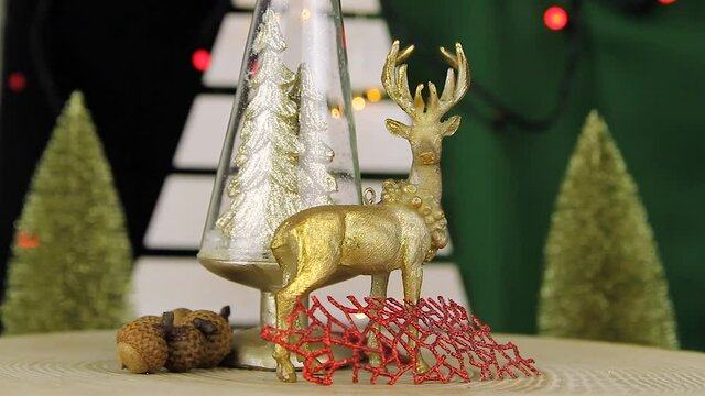 Close up shot of сhristmas decorations